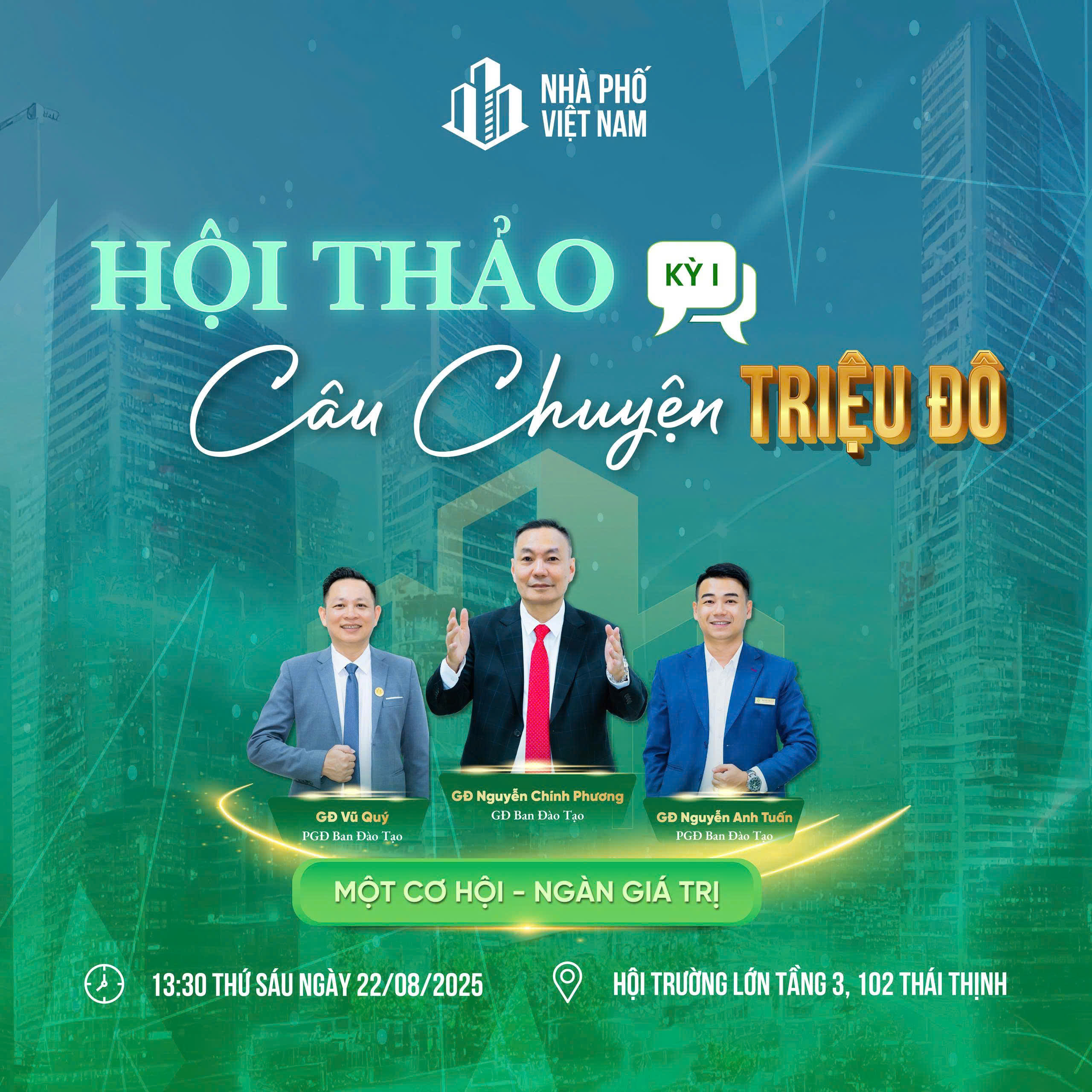 🌟 HỘI THẢO “CÂU CHUYỆN TRIỆU ĐÔ” – KHƠI NGUỒN TỪ NHỮNG BÀI HỌC THỰC CHIẾN 🌟