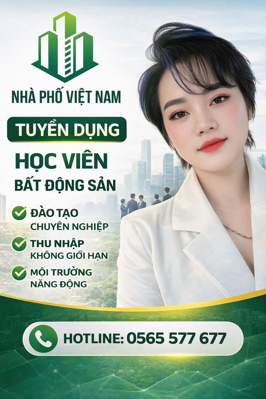📣 TUYỂN DỤNG HỌC VIÊN BẤT ĐỘNG SẢN – CƠ HỘI ĐỔI ĐỜI CÙNG TẬP ĐOÀN NHÀ PHỐ