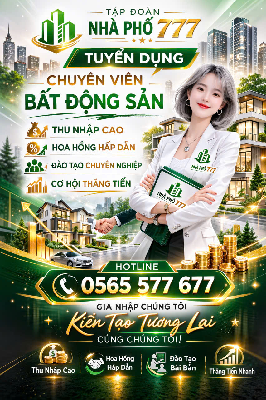 📣 TUYỂN DỤNG CHUYÊN VIÊN MÔI GIỚI BẤT ĐỘNG SẢN – TẬP ĐOÀN NHÀ PHỐ